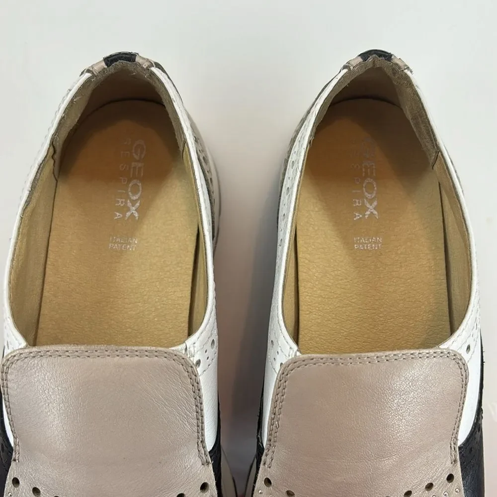 GROX Respira Slip on Loafers‎ D8 25TB Black White Beige with Fringe W Size 7 - Picture 4 of 16
